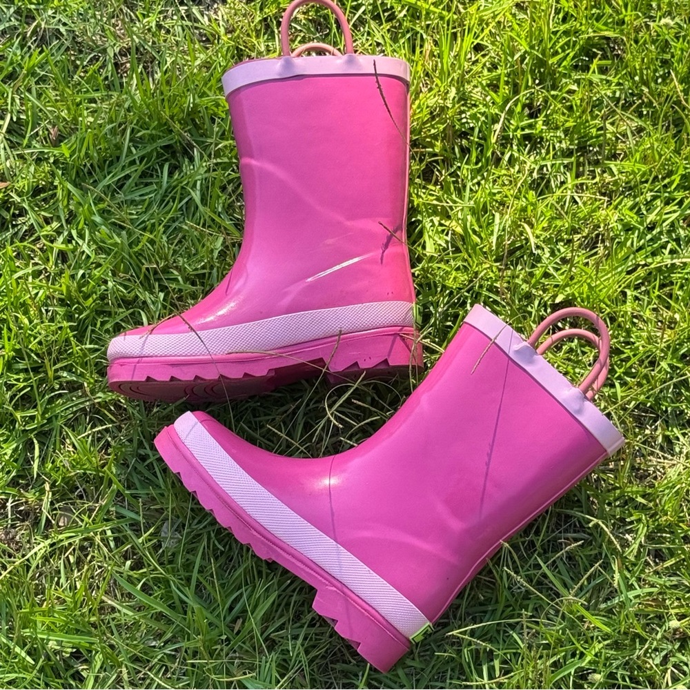 Western Chief Pink Kids Rain Boots 11/12
